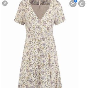 Floral short sleeved free people dress
